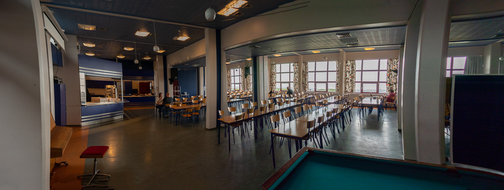 The canteen for breakfast in our hostel in Tórshavn