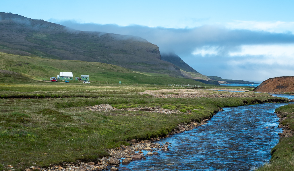 Breiðavík mountain hut near Breiðavík Bay