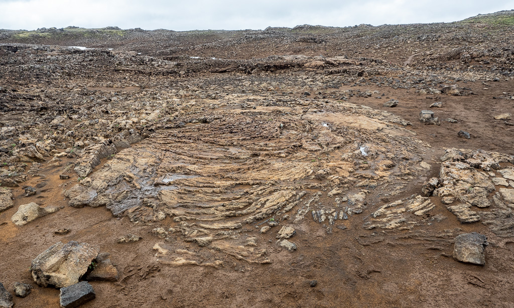 Hveravellir: rope lava