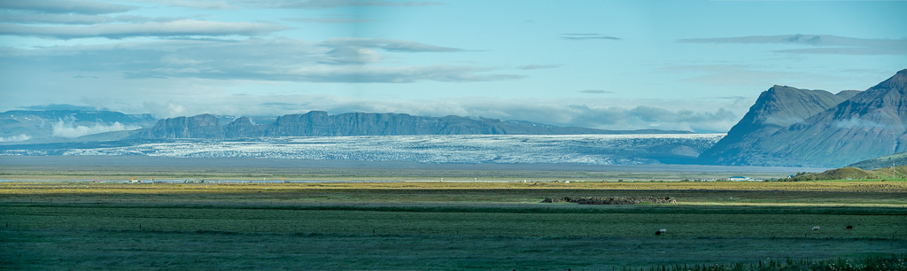 View on Skaftafell from the ring road
