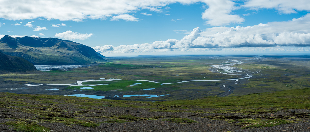 Skaftafell: view on the Skaftafellsá river