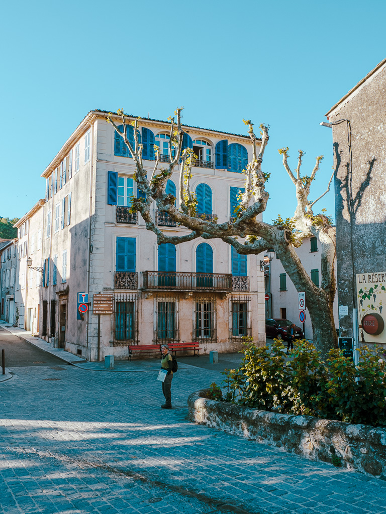 Arrival at Collobrières village