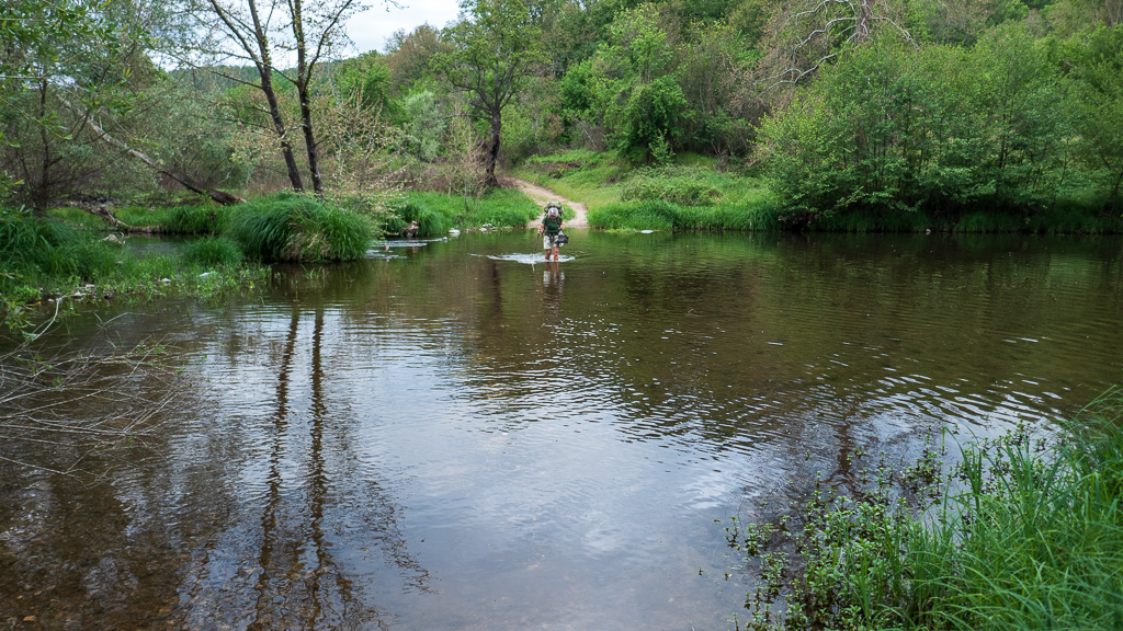 Crossing the Byala Reka (“White river”) past Meden Buk to enter the nature reserve