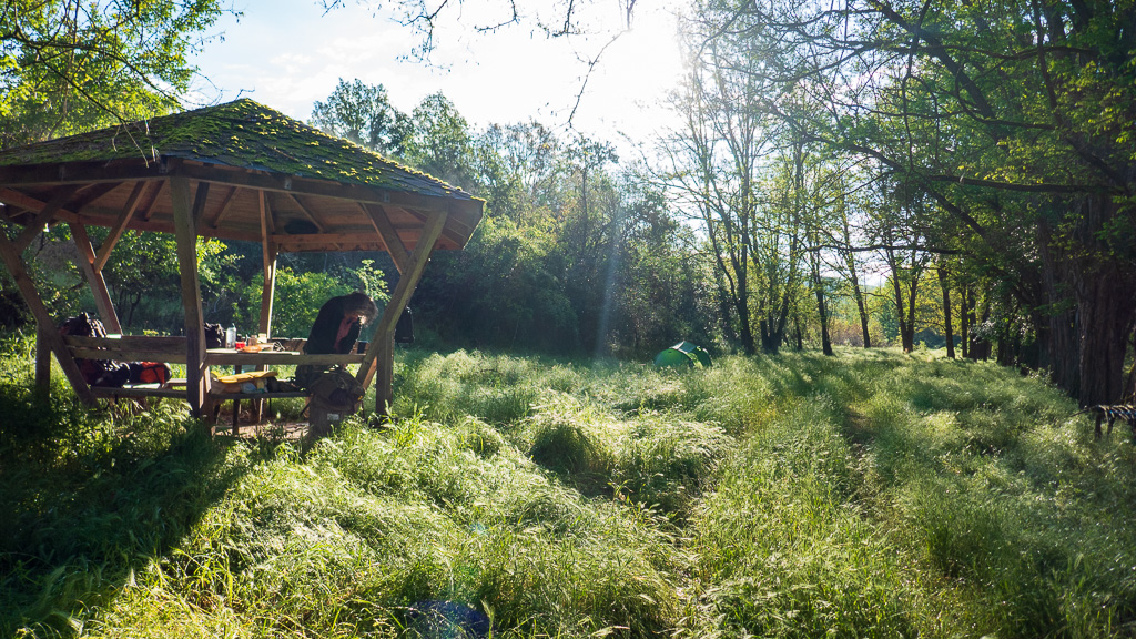 Camp at the Byala Reka (“White river”) past Meden Buk close to the nature reserve