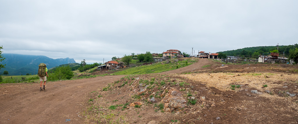 Passing by Gaberovo hamlet, a functioning livestock farm