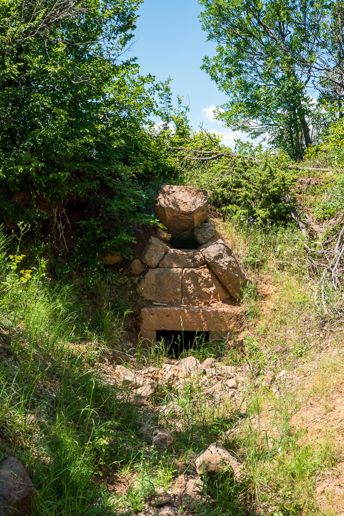 One of the three Thracian tombs on Momina skala mountain range west of Madzharovo town